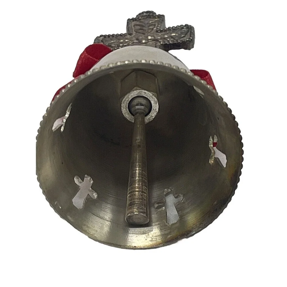 VINTAGE International Silver Co Silverplated Christmas Bell 4” Ornament. 1998